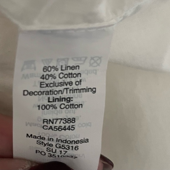 JCrew White Sun Dress Size 10 - Picture 6 of 6